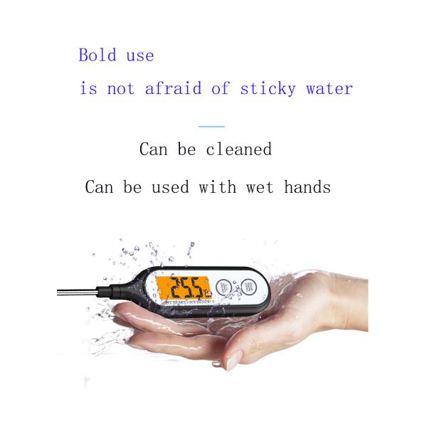 OBM Supported Indoor And Outdoor Digital Probe BBQ Thermometer For Safe Meat Cooking