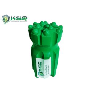 T38 Button Drill Bit 64mm To 76mm Top Hammer Tungsten Carbide Thread