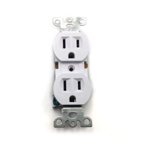 Wholesale 125V American AC Power Electric Double Duplex Receptacle Outlet Wall Socket with 6 Pins from china suppliers