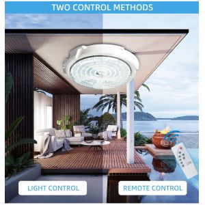 China Energy-saving solar Ceiling light ,Dual mode light control+remote control ,For courtyard, corridor, and balcony lighting on sale