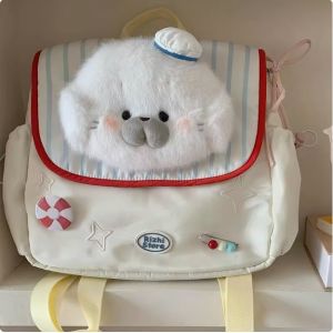 Wholesale Original children's fun nylon backpack with large capacity, school bag for cute Japanese-style small animals, student backpack from china suppliers