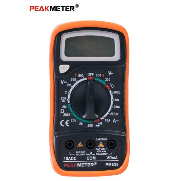 Manual Range Handheld Digital Multimeter Voltage DC Current Resistance