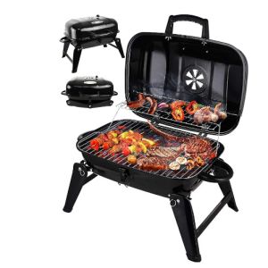 Portable charcoal grill,suitable for small outdoor barbecues