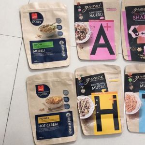 Custom Stand up Coffee Packaging Kraft Paper Pouches with Zipper Bag Printing