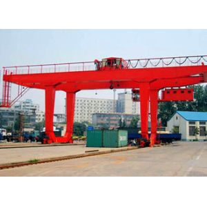 Buy cheap PLC Automatic Control Industrial Gantry Crane , Rail Mounted Container RMG from wholesalers