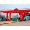 PLC Automatic Control Industrial Gantry Crane , Rail Mounted Container RMG Outdoor Gantry Crane for sale