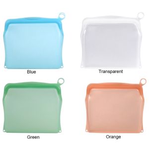 Microwavable Reusable Silicone Food Storage Bag 500ml 1000ml 1500ml