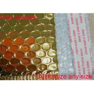 Custom Printed Metallic Bubble Mailers , Padded Envelope Bubble Mailers Plastic