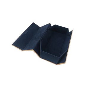 Folding Custom Sunglass Case Brown PU Glasses Case Eyewear Box