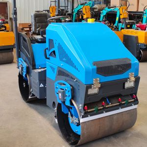 2ton Double Drum Roller Mini Road Roller Compactor Seated Vibratory Roller with