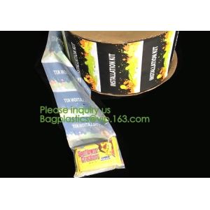 Custom print poly auto pre opened bag for pet food packing for dental chew/candy