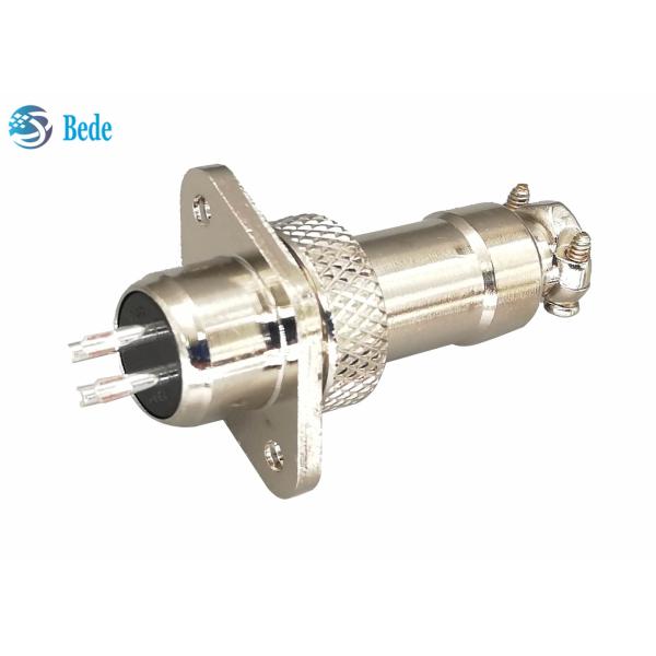3A 200V GX12 M12 Aviation Connector Plug With Rhombus Flange Male And Female