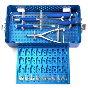 Spine Bone Interspinous Spacer Device Set Spinal Implantation