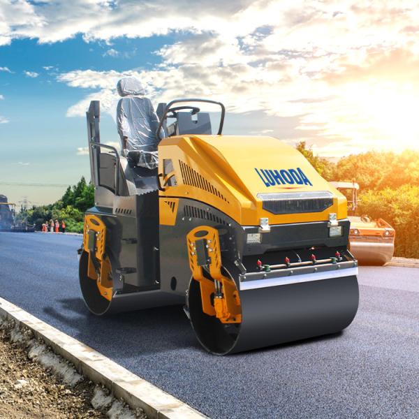 Asphalt Diesel Vibratory Road Roller Double Drum Small Compaction Compactor 2t 3