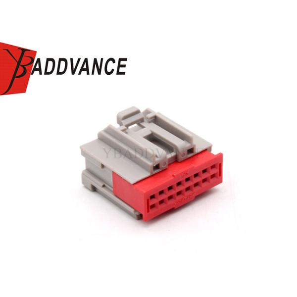 16 Pin Female Unsealed Electric Wire Connector With Terminals For Automotive