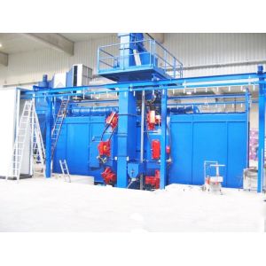 Surface Cleaning Hanger Shot Blasting Machine / Hook Shot Blasting Machine