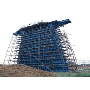 Adjustable High Durable Bridge Pier Steel Formwork , Bridge Formwork Systems