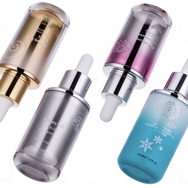 Double-Layer Acrylic Dropper Bottle with PP Inner Liner 30ml/45ml Leak-Proof for Skincare
