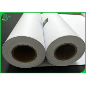 Eco - Friendly 100m 150m High Whiteness CAD Plotter Paper For Inkjet Printing