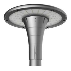 30W-60W Courtyard Lights IP66 IK09 Solar Post Top Lights Die Casting Aluminum