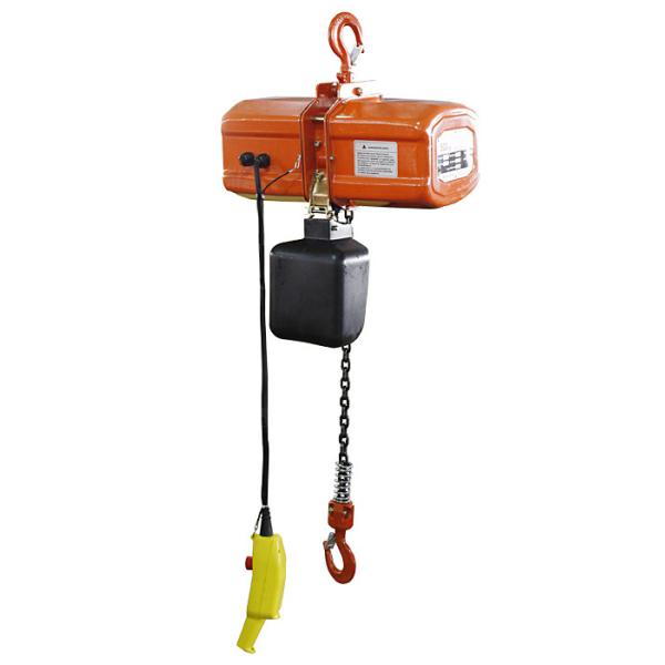 0.5t Single Phase Electric Chain Hoist With Drop Forged Steel Suspension & Load