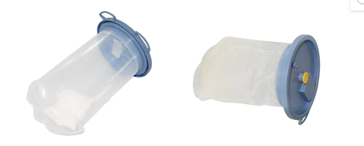 Transparent Leak-Proof Latex-Free Disposable Suction Liner Bag and Reusable Canister for Medical Use