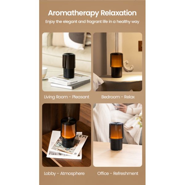 Intelligent Aromatherapy Humidifier (6-in-1/Tri Color Light/Silent) 140ml Large Capacity Desktop Light Gift Perfect