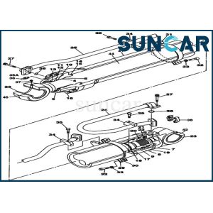 Wholesale CX460 CX470B Case Oil Seal LZ008350 Arm Cylinder Service Kit Replacement Kits from china suppliers
