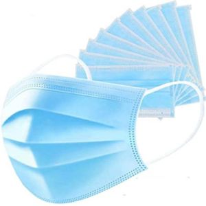 High BFE Hygiene Face Mask Non Irritating With Elastic Ear Loop Blue Color