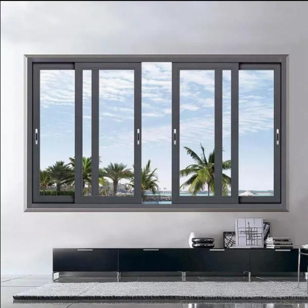 Quality Aluminum Window For Easy Access And Smooth Operation With Horizontal Opening Pattern for sale