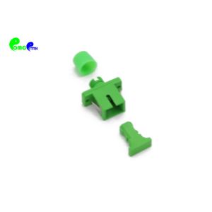 SC APC Female - FC APC Female SX Hybrid Fiber Optic Adapter With Green Color