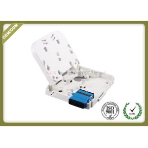 LC SC Duplex Fiber Access Terminal Box White Color With Transparent Cover Lid