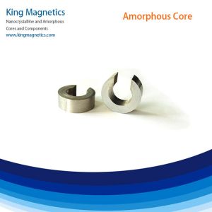 Hall-sensor nano crystalline strip wound amorphous toroid core with gap