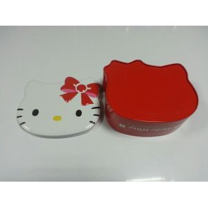 Hello Kitty Tin Candy Containers ,Looks Vivid just Like A Cat Head ,Popular Item