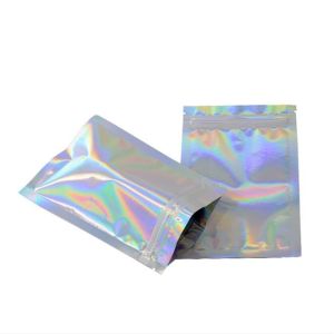 China BRC Stand Up Zipper Pouch Food Grade Holographic Film Aluminum Foil Inside on sale