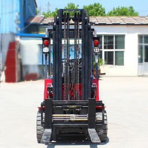 New 2 Ton 2.5 Ton 3 Ton Electric Forklift with Seat Operator Small All Terrain