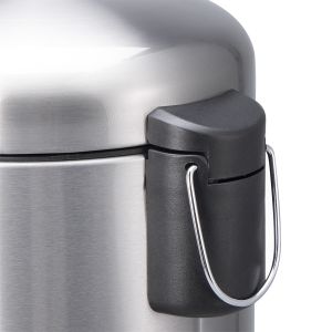 Large Capacity 5L Stainless Steel Waste Bin with Durable Pedal and Rolling Cover