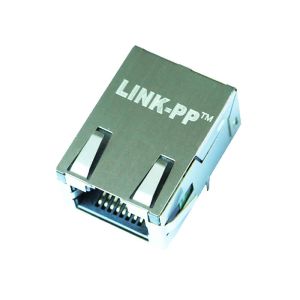 HR911001C 10/100 Base-T Low-Profile RJ45 Jack With LEDS LPJK7008ALNL