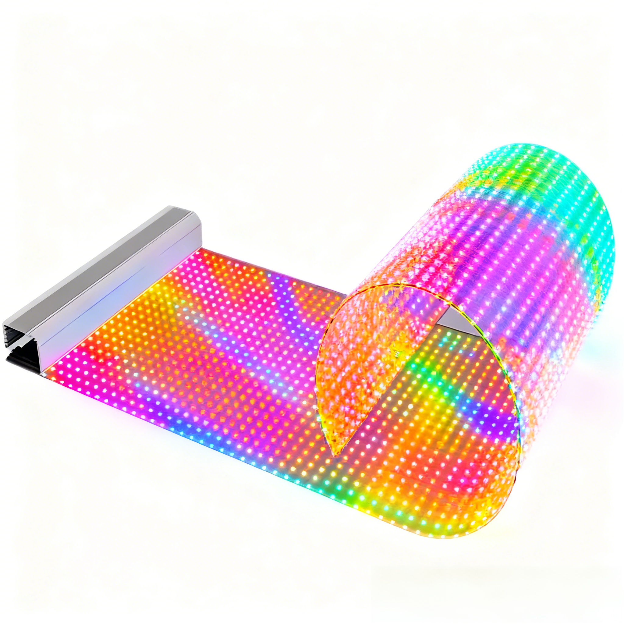 Wholesale Indoor P20 Ultra-Thin Transparent LED Film Display with 2500Nits Brightness 1000mm x 80mm Cabinet Size and 2 Years Warranty from china suppliers