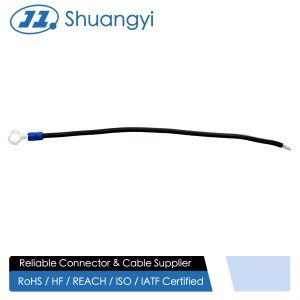 Ring Terminal Power Connector Lead Wire, Single-Core Electrical Cable for