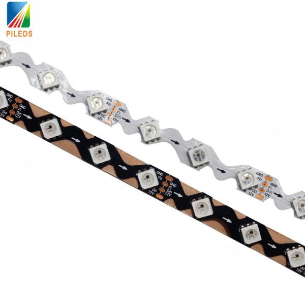 Zigzag S Shape Bendable WS2815 LED PIXEL RGB LED Strip Work With Silicone Tube