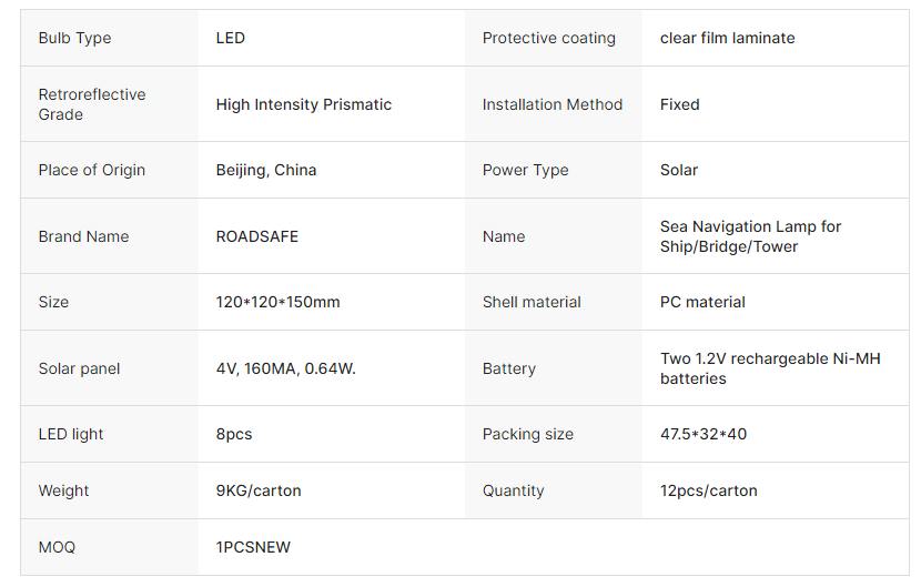 Solar Aviation Obstruction Light Solar Marine Beacon Warning Light Sea Navigation Lamp for Tower