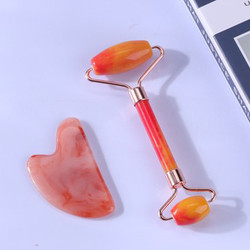 Rose Quartz Crystal Face Jade Roller Anti Aging Logo Customized