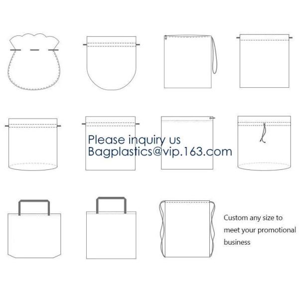 BAGS, PU, OXOFOD, SPANDEX, NYLON, EVA, SPANDEX, VELVET, LEATHER, COTTON, POLYESTER, REUSABLE, RESEALABLE, BIODEGRADABLE