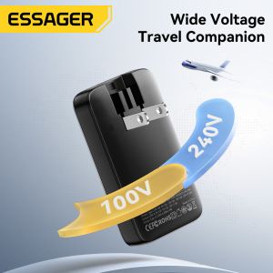 ESSAGER ES-CD48 Series 2 Ports 45W Type C Quick USB Fast Charger with ABS