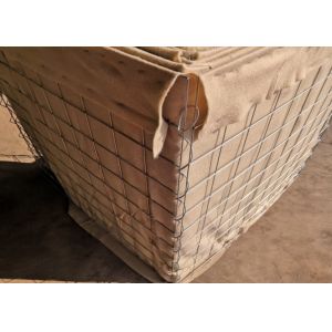 Galfan military hesco barrers wall with hot dipped galvanized welded gabion