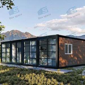 Boxspace Office Grid Container Homes 40ft Luxury House Prefab Modular House With