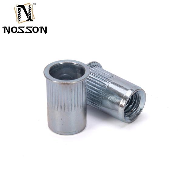 ZINC PLATED Aluminum Rivetnuts Blind Set Nutserts Threaded Insert Nutsert Cap Flat Head Rivet Nuts M3 M4 M5 M6 with 304 Stainless Steel