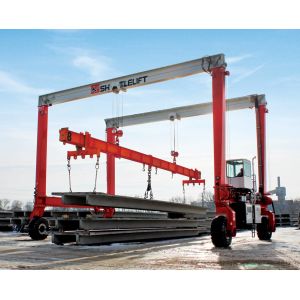Wind Power Parts RTG Gantry Cranes In Yard , Hydraulic And All Electric Type