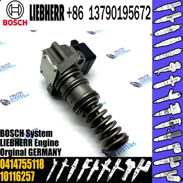 BOSCH injetor 0414755118 0414755018 10116257 Diesel fuel Unit pump assembly 0414755118 10116257 for LIEBHERR engine